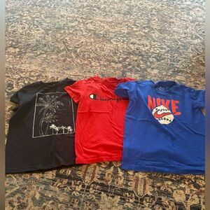 Bundle of boys short  sleeve shirts size small